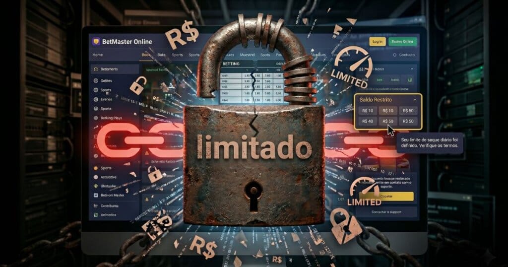 cadeado representando limitação de conta em casa de aposta
