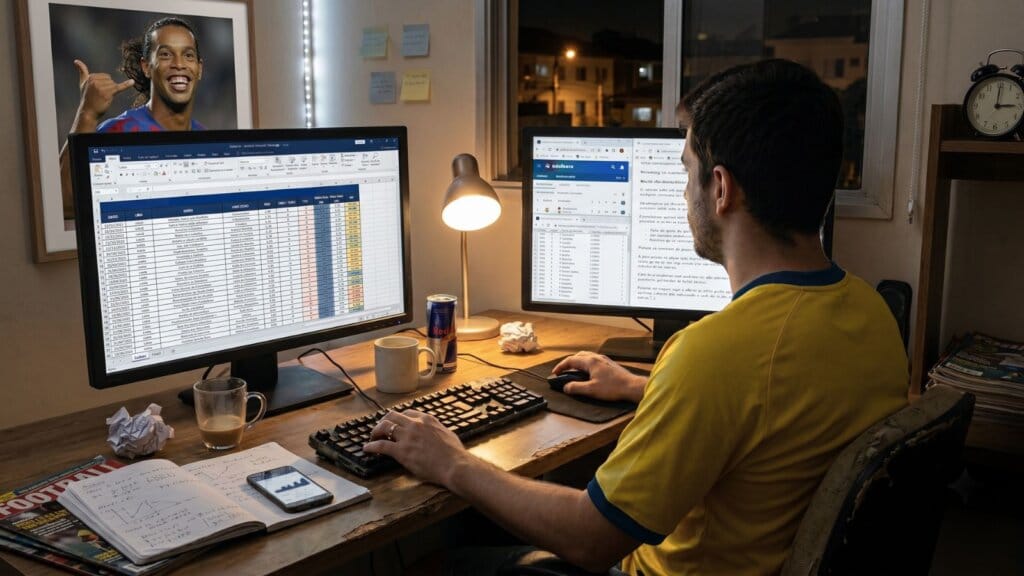 Simulação de Backtest nas Apostas Esportivas. Modelo de validação manual.