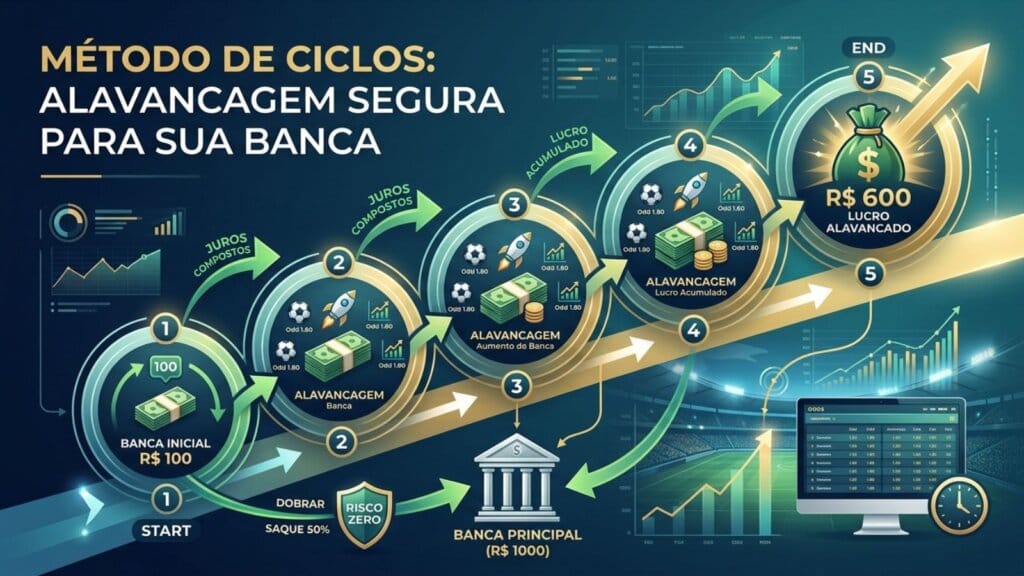 Infográfico do Método de Ciclos nas Apostas.